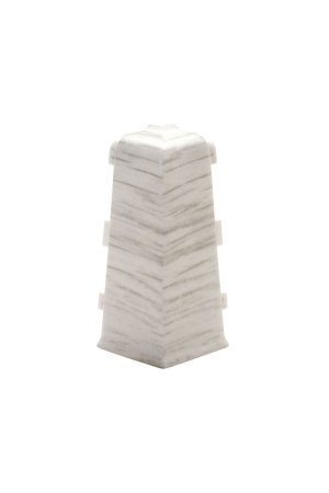 Угол наружный для плинтуса ПВХ Arbiton Indo 70 мм 02 Северный ясень 2 штуки